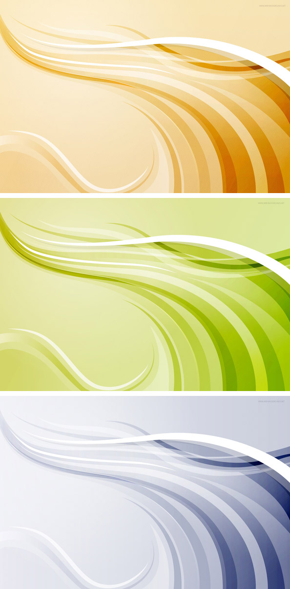 Abstract Background with Colorful Waves - Web Backgrounds